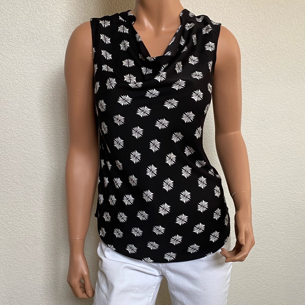 Halogen Sleeveless Cowl Neck Blouse